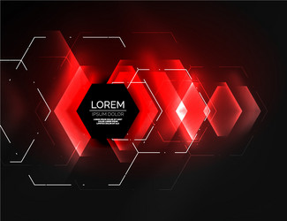 digital techno abstract background glowing vector image