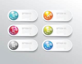 minimal timeline or option line design vector image