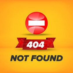 Not found sign vector