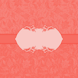 template frame design for greeting card vector image