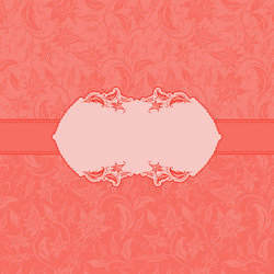 Template frame design for greeting card vector