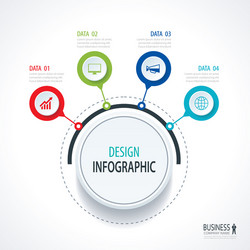 Abstract Circle Data Concepts vector image