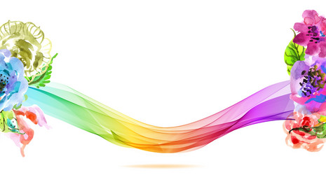 abstract colorful background with wave vector image