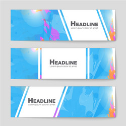 abstract layout background set for art vector image