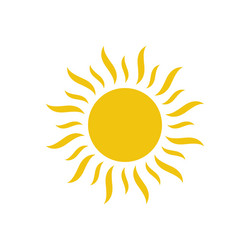 Moon and sun icon isolated on white background Vector Image