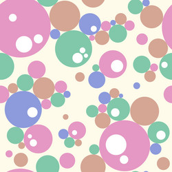 abstract seamless colorful bubbles pattern vector