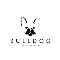 bulldog logo template Vector Image