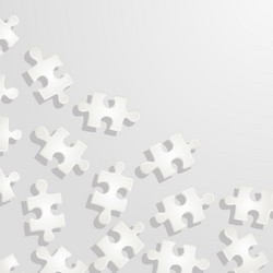 Fragmented Puzzle Background vector image