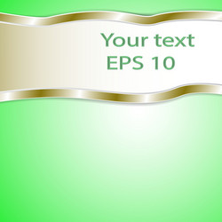 graphic green background for text and message vector image
