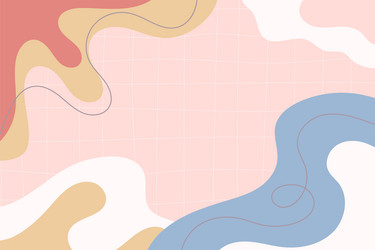hand drawn abstract background with flat design vector image