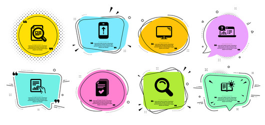 handout product knowledge and document icons set vector image