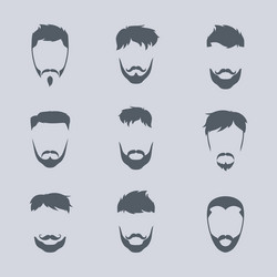 Retro Geek Art - Mustache Style vector image