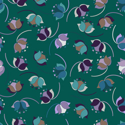 Seamless colorful design pattern botanical vector