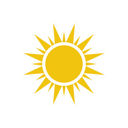 Moon and sun icon isolated on white background Vector Image