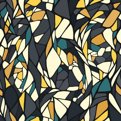 seamless pattern with abstract ornament vector image