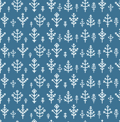 different snowflake seamless pattern vector image