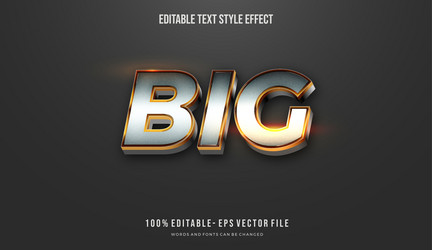 modern editable text style effect gradient color vector image