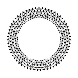Geometric Circle Pattern - Round Frame vector image