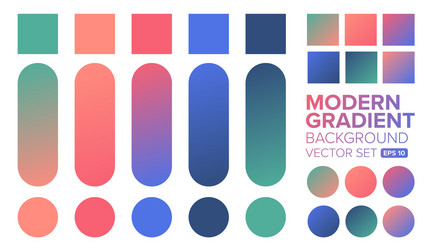 Gradient Color Set - Modern Background vector image