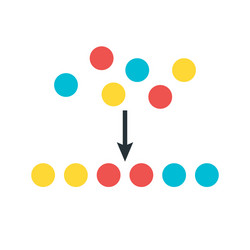 sorting elements vector image