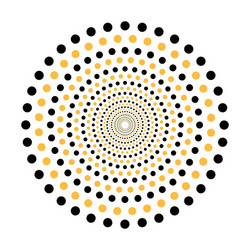 Abstract Concentric Dot Pattern vector image