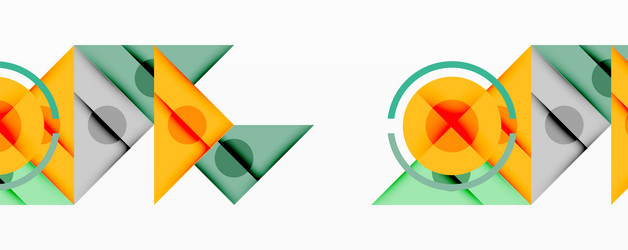 abstract geometric shapes overlap creating vector image