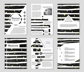 abstract layout background set for art vector image
