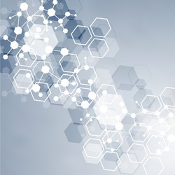 geometric abstract background with connected line vector image