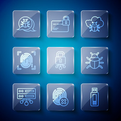 set line server data web hosting cancelled vector image