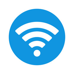 wifi signal icon a wireless internet connection vector image