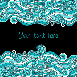 abstract invitation card template frame design vector image