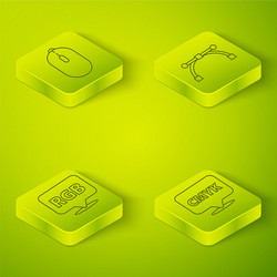 set isometric bezier curve speech bubble with rgb vector image
