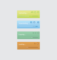 progress bar inferfaces vector image