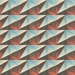 Retro Memphis Triangles Pattern vector image