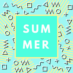 Summer greeting card vector