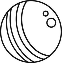 baby rubber ball icon outline style vector