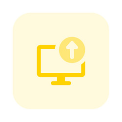 sending data or files to the monitor vector image