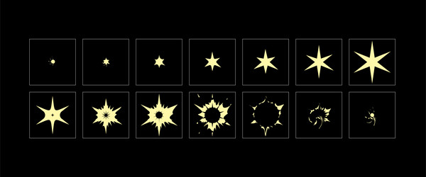 Twinkling star light fx Royalty Free Vector Image