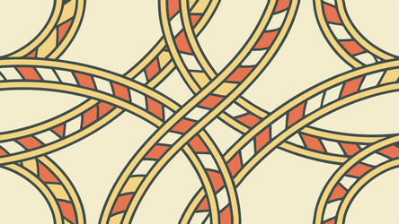 abstract repeating pattern of interwoven rings vector image
