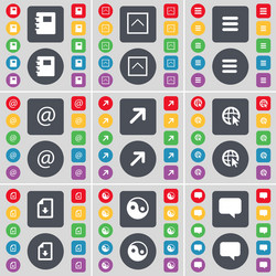 notebook arrow up apps mail full screen web cursor vector image