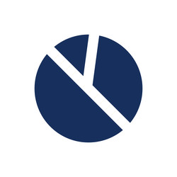 Pie Chart Icon - Data Visualization vector image