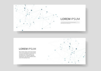 abstract connect background with connected lines vector image