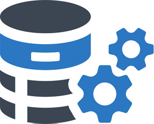 database setting icon vector image