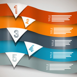 progress steps for tutorial infographics vector image