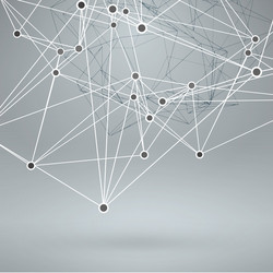wireframe polygonal element abstract background vector image