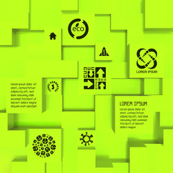 3d blocks structure background vector image