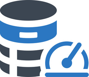Database Speed Icon vector image