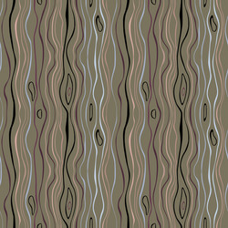 Seamless striped pattern vertical thin wavy lines vector