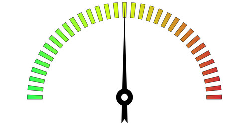 template meter with color scale vector