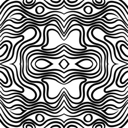 Abstract black and white wave pattern Royalty Free Vector